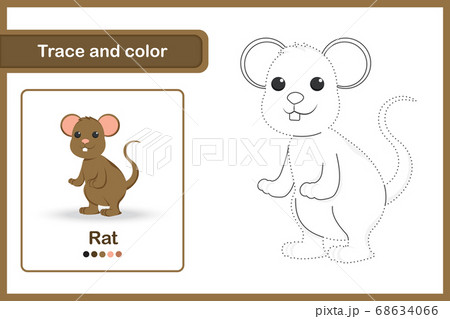 Drawing worksheet Trace and colour Drawing worksheet Trace and colour 68634066