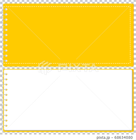 スケッチブック リングノート 表紙とページのセット イラスト ベクター ※A4の三つ折りサイズ スケッチブック リングノート 表紙とページのセット イラスト ベクター ※A4の三つ折りサイズ 68634080