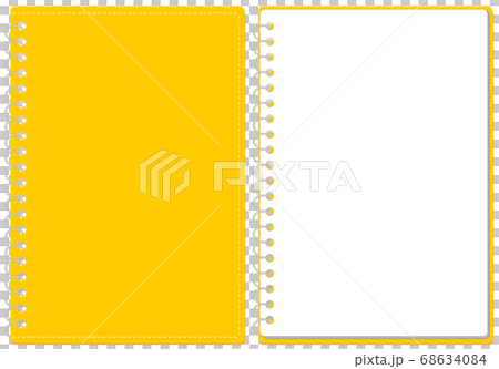 寫生簿環筆記本封面和頁面設置插圖矢量* A4大小 68634084