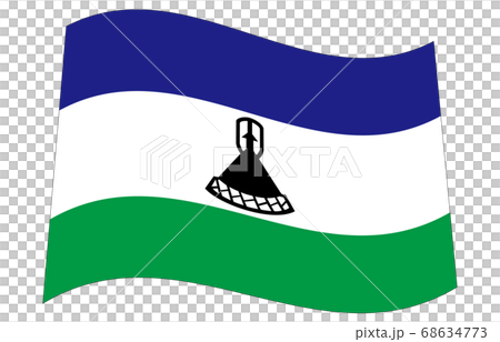 New World Flag 2:3Ver Waveform Lesotho New World Flag 2:3Ver Waveform Lesotho 68634773