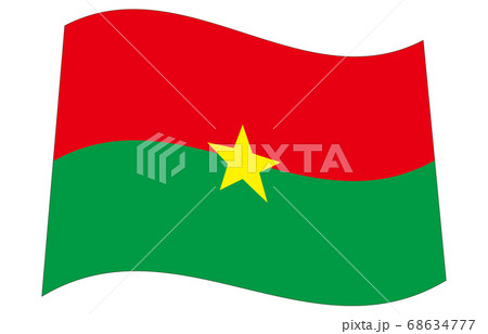 新世界の国旗2：3Ver波形　ブルキナファソ