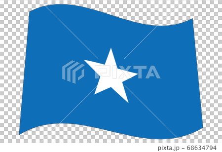 新世界の国旗2：3Ver波形　ソマリア 68634794