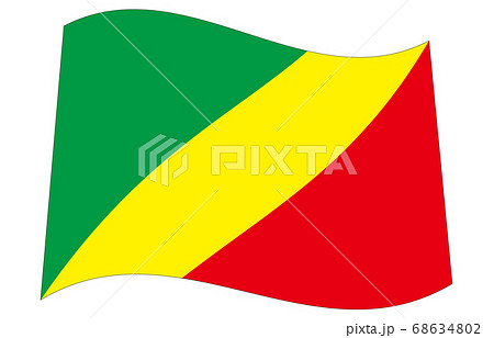 新世界の国旗2：3Ver波形　コンゴ共和国