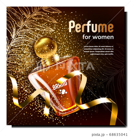 Perfume For Women Creative Promo Poster Vector 68635041