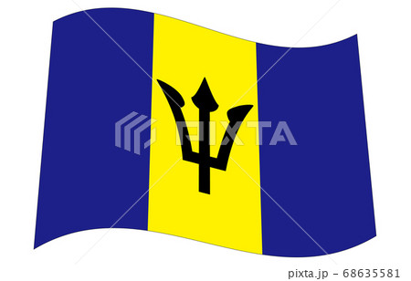 新世界の国旗2：3Ver波形　バルバドス
