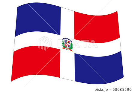 新世界の国旗2：3Ver波形　ドミニカ共和国