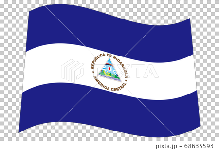 New World Flag 2:3Ver Waveform Nicaragua 68635593