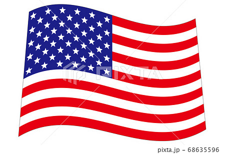 新世界の国旗2：3Ver波形　アメリカ合衆国