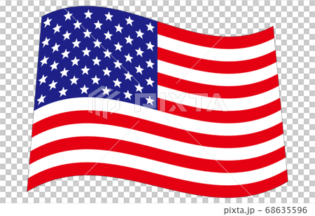 新世界の国旗2：3Ver波形　アメリカ合衆国 68635596