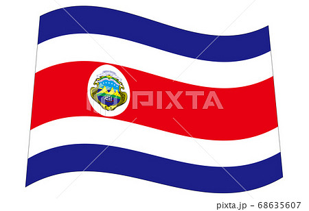 新世界の国旗2:3Ver波形 コスタリカ 新世界の国旗2:3Ver波形 コスタリカ 68635607