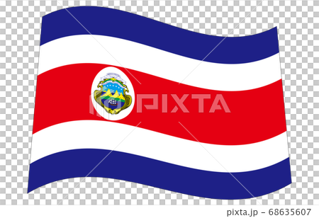 新世界の国旗2:3Ver波形 コスタリカ 新世界の国旗2:3Ver波形 コスタリカ 68635607