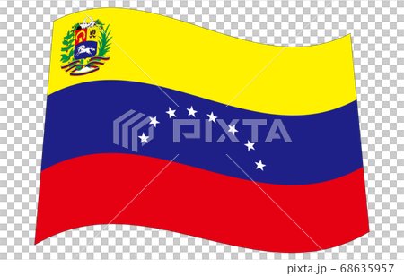 新世界の国旗2：3Ve波形　ベネズエラ 68635957