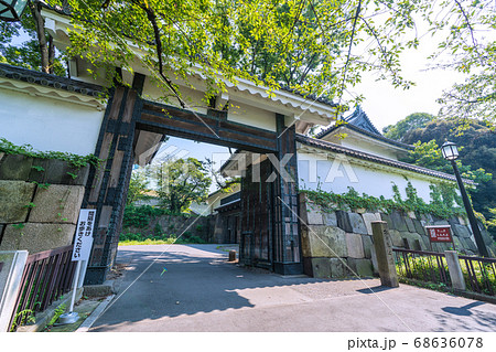 日本の東京都市景観 田安門などを望む(日本武道館では全国戦没者追悼式が開かれた)=8月15日 日本の東京都市景観 田安門などを望む(日本武道館では全国戦没者追悼式が開かれた)=8月15日 68636078