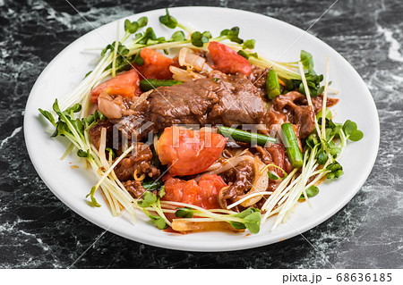 牛肉とトマトの炒め物 牛肉とトマトの炒め物 68636185