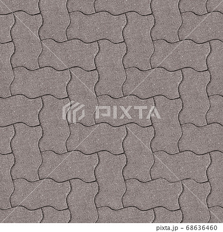 インターロッキングの石畳 シームレスの写真素材