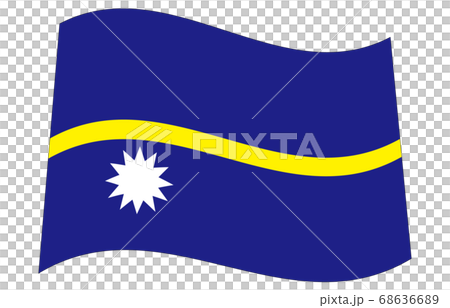 New World Flag 2:3Ver Waveform Nauru New World Flag 2:3Ver Waveform Nauru 68636689