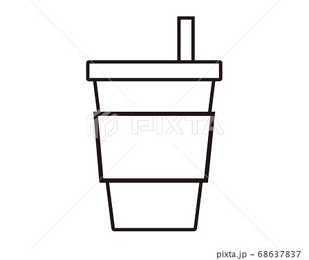 ドリンクカップのベクターイラストのイラスト素材