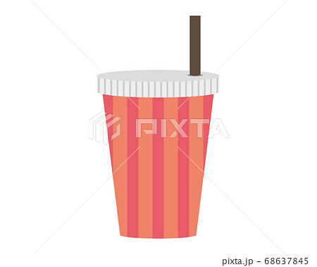 ドリンクカップのベクターイラストのイラスト素材