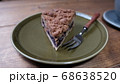 ケーキ　グリーンプレート 68638520