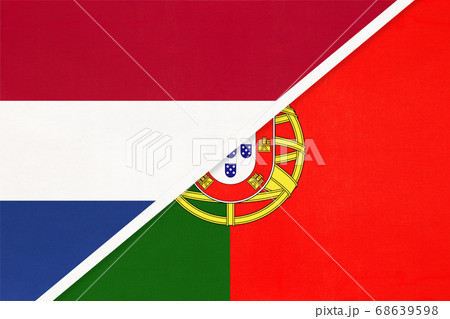 Netherlands or Holland and Portugal, symbol of flags Netherlands or Holland and Portugal, symbol of flags 68639598