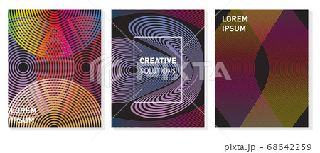 Minimal vector cover design. Cool gradients. Future poster template. Minimal vector cover design. Cool gradients. Future poster template. 68642259
