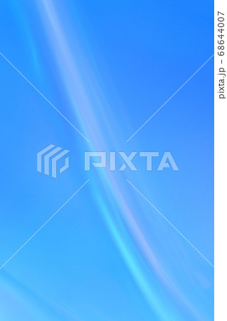 抽象的背景素材　青色系　緩やかな流れ・ライン 68644007