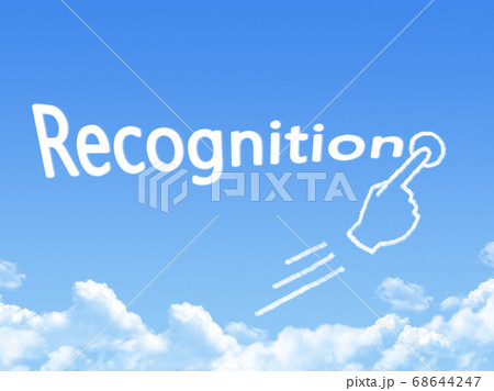 recognition message cloud shape 68644247