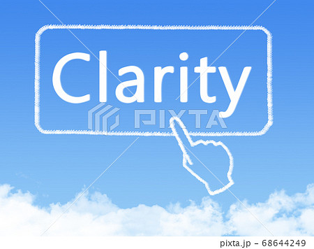 clarity message cloud shape 68644249