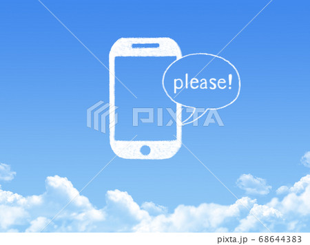 phone cloud shape phone cloud shape 68644383