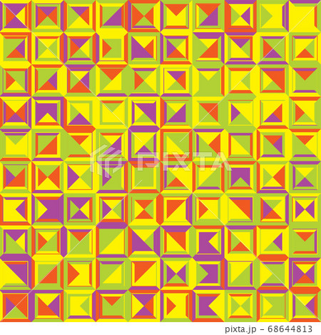 Seamless Pattern Geometric Colorful Abstractのイラスト素材