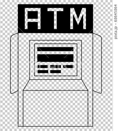 Atm アイコンのイラスト素材