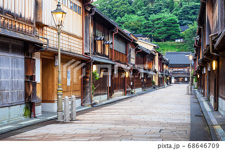 金沢 ひがし茶屋街 朝景 金沢 ひがし茶屋街 朝景 68646709