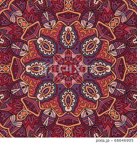 Indian floral paisley medallion pattern. Ethnic 68646905