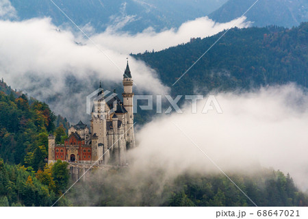 Neuschwanstein Castle in the Bavarian Alps 68647021