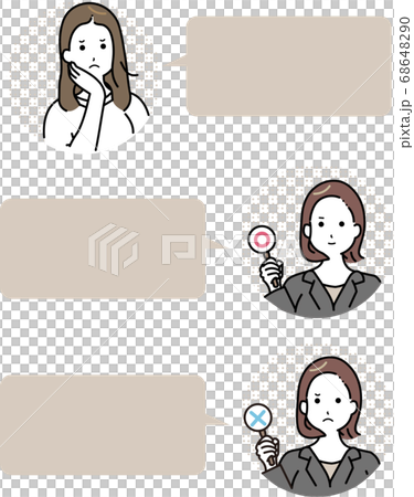 Women answering questions and queries 68648290