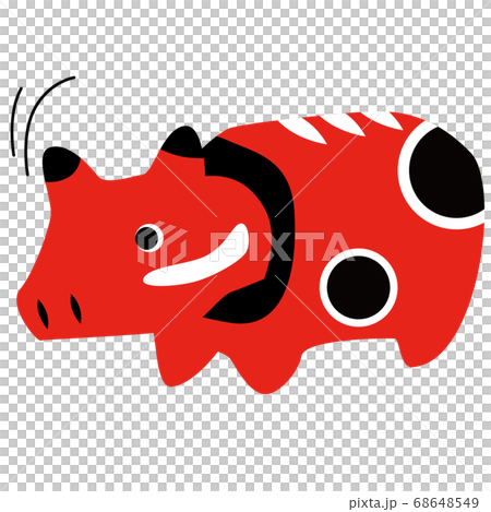 赤べこのイラスト素材 [68648549] - PIXTA