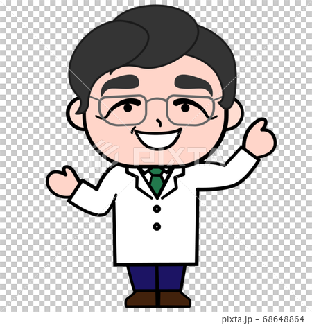 一位溫柔的醫生指點的插圖素材 68648864