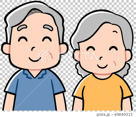 微笑的老年男人和女人 微笑的老年男人和女人 68649315