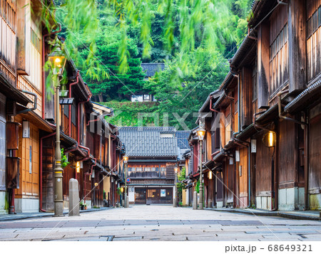 金沢 ひがし茶屋街 朝景 金沢 ひがし茶屋街 朝景 68649321