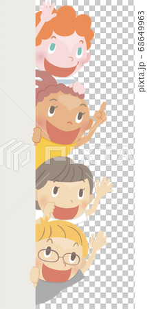 キッズ_縦並び_フラットタッチ_壁有り02 68649963