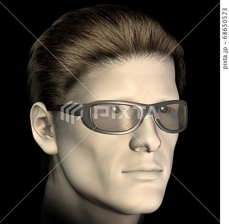 man with sunglasses illustration 68650573