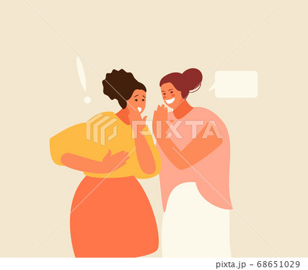 Women friends gossip vector characters Women friends gossip vector characters 68651029