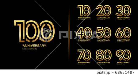 Golden anniversary celebration emblem design 68651487