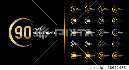 Golden anniversary celebration emblem design 68651488