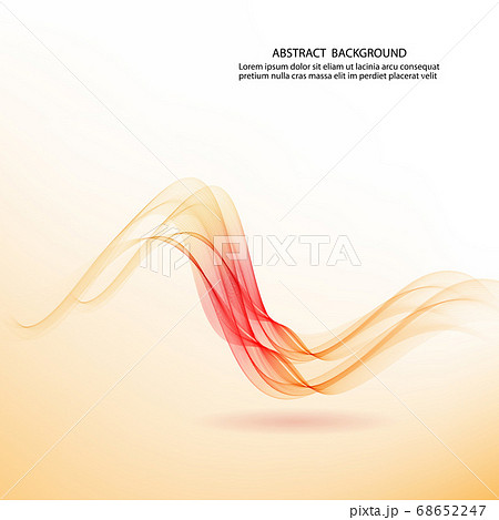 Abstract background, transparent horizontal orange wave design. vector eps10 Abstract background, transparent horizontal orange wave design. vector eps10 68652247