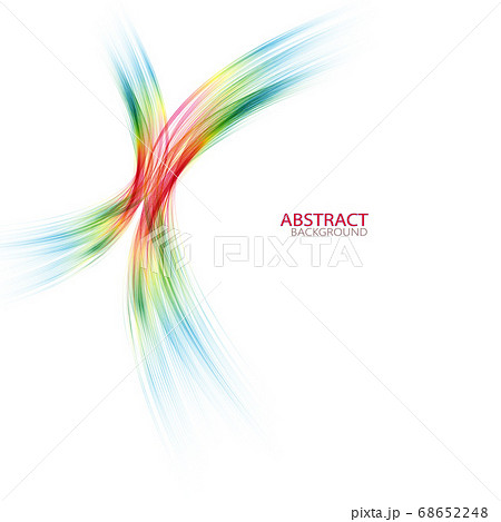 abstract colorful rainbow wave on white background vector illustration 68652248