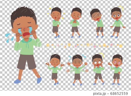 男の子　全身　イラスト 68652559