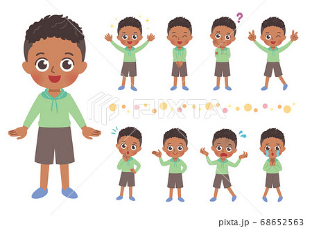 男の子 全身 イラストのイラスト素材 男の子 全身 イラストのイラスト素材