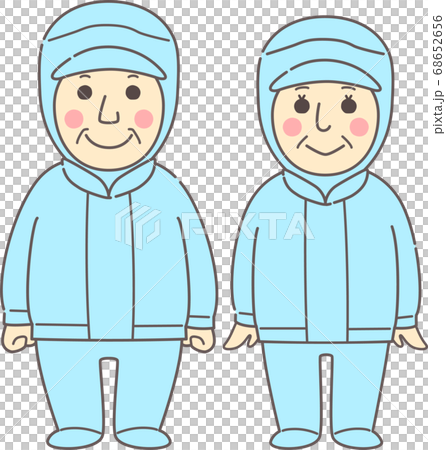 中老年男女微笑無塵服/藍色 68652656