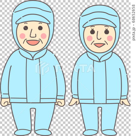 中老年男女無塵衣服-微笑藍色 68652658